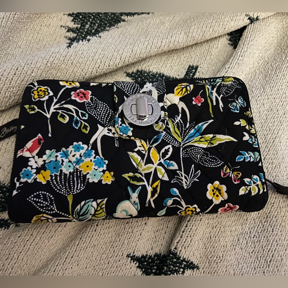 Vera Bradley turn-lock wallet